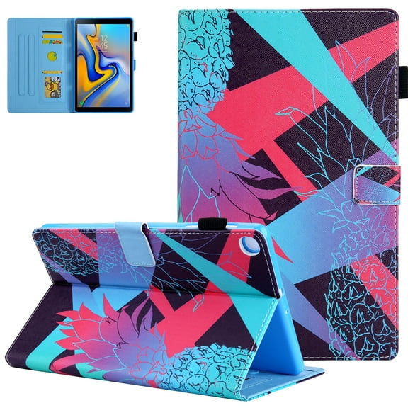 Allytech for SM-T500 SM-T507 Case, Galaxy Tab A7 10.4 Case 2020, Slim PU Leather Soft TPU Protective Stand Cover for Samsung Galaxy Tab A7 10.4" 2020 Model SM-T500/T505/T507, Pineapple