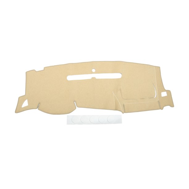 Cubierta de tablero de Unique Bargains compatible con Chevy, Chevrolet, Silverado 2007-2013, alfombrilla de cubierta de consola central de poliéster y silicona antideslizante color beige