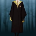 thumbnail image 1 of Disfraz De Alfarero Magic Robe Cape Capa con capucha para juegos de rol para adultos y niños (Amarillo 2PCS 125) Sywqhk libre de BPA, 1 of 8