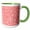 Green/White, variant on 3drose, Pretty Pink and White Fancy Snowflake Pattern, 11oz Two-tone Black Mug