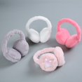 thumbnail image 3 of Versión coreana de orejeras de estrella de cinco puntas con lentejuelas, orejeras de felpa protectoras para los oídos, orejeras cálidas de invierno para mujer, 3 of 6