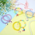 Abaima 12 Pcs Necklaces Bracelets Set,Girl Play Jewelry with Cute