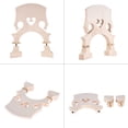 thumbnail image 3 of Labymos Standard Maple Bridge Replacement Part for 3/4 Size Double Bass Adjustable Upright Bass Bridge, 3 of 8