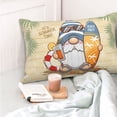 thumbnail image 4 of Honeii Hello Summer Cute Gnome Print Pillow Cases,Plush Throw Pillow Covers,Decorative Pillowcase for Sofa, Couch, Living Room-14"x20", 4 of 6