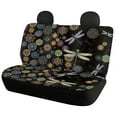 thumbnail image 2 of KUIFORTI 4Pcs Dragonfly Auto Seat Cover Flower Car Front Seat and Split Bench Cover Pads Protector Washable Interior Accessories, 2 of 7