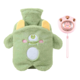 thumbnail image 1 of Cute Funda De Agua Caliente De Peluche Y Calentador De Manos Xtellar verde, 1 of 4