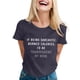 thumbnail image 1 of Camiseta con estampado sarcástico para mujer - Camiseta informal de manga corta con frases divertidas, 1 of 5