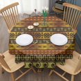 thumbnail image 3 of Round Waterproof Tablecloth 60×60 Inch, Bohemia Reusable Indoor/Outdoor Durable Table Cover for Party Kitchen Dinner Room Decor, 3 of 6