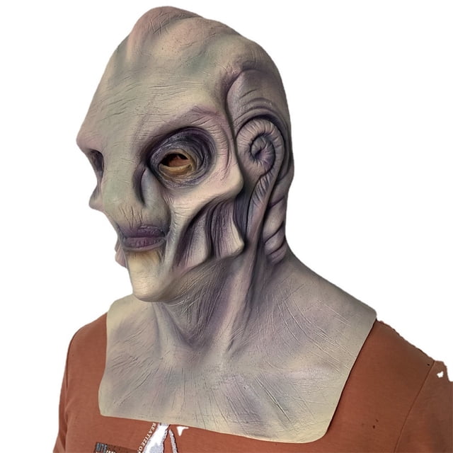 Disfraz de cosplay integral de látex con forma de OVNI, alienígena
