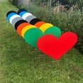 thumbnail image 2 of 10 pack SILVER Heart-shaped Corrugated Plastic signs  17 1/2" high by 23 7/8" wide, 2 of 4