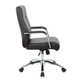 thumbnail image 4 of Boss Chaise de Conférence Exécutive Mid Century Mod Noire, 4 of 5
