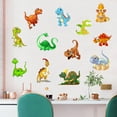 thumbnail image 4 of JeashCHAT Dinosaur Wall Decor , Colorful Cute Cartoon Dinosaur Wall Stickers for Kids, Removable Wall Decals DIY Peel and Stick for Nursery Living Room Boys Girls Bedroom, 4 of 7