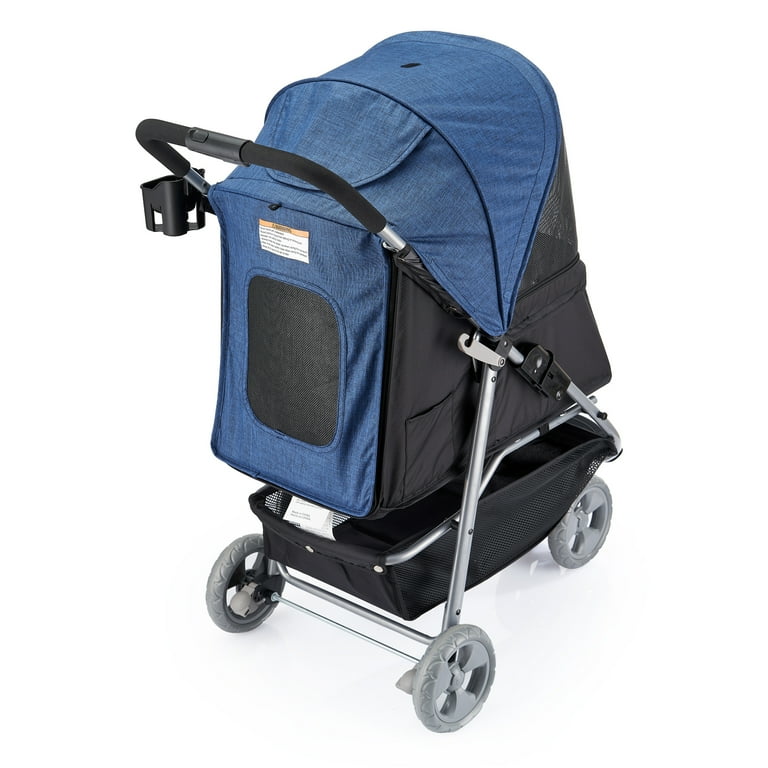 Favonius poupee 3 Wheel Pet Strollers for Small Medium Dogs Cats