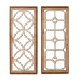 thumbnail image 2 of Studio 350 Brown Wood Traditional Geometric Wall Decor ( Set of 2), 2 of 5