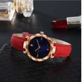 thumbnail image 4 of Simple And Stylish Luxurious Starry Dial Convex Mirror Leather Strap Watch, 4 of 9