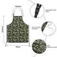 thumbnail image 3 of Pixel Green Camo Digital Pattern Kids Aprons for Girls and Boys,Adjustable Neck Strap Toddler Aprons for Kids Cooking Baking, 3 of 6