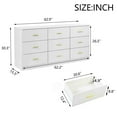 thumbnail image 3 of Toauuo Modern 9-Drawer Dresser for Bedroom - Wide Chest of Drawers with Ample Storage, Sturdy & Safe, 3 of 9