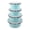 Blue-4pcs, variant on YIEMEEN Stretchable Leak Proof Food Grade Silicones Meal Preps Container With Lid Extendable Lunch Box For Home Office Picnics