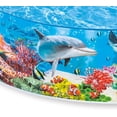 thumbnail image 5 of Deep-sea blue 8-foot x 18-inch instant circular plastic ground children's swimming pool, 5 of 7