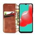 thumbnail image 3 of Galaxy A32 5G Case, Premium PU Leather TPU Wallet Cover with Card Holder Kickstand Hidden Magnetic Adsorption Shockproof Flip Folio Cell Phone Protective Case for Samsung Galaxy A32 5G,Brown, 3 of 8