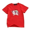 AkoaDa New Fashion Cute Baby Kids Unicorn T-Shirt Short Sleeve Printed Children T Shirt Tops