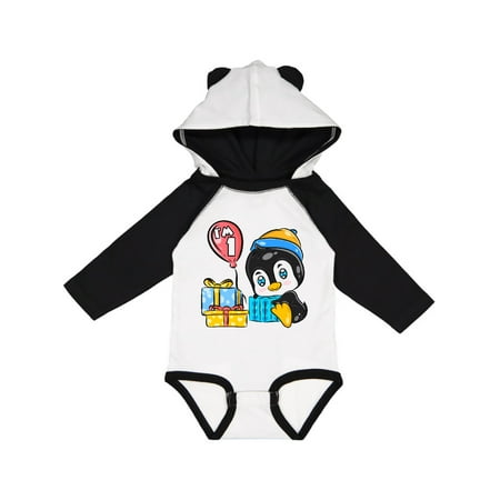 

Inktastic Penguin 1st Birthday Gift Baby Boy or Baby Girl Long Sleeve Bodysuit
