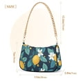 thumbnail image 3 of FORMRS Womens Shoulder Bag with Chain Strap Clutch Purse Cute Tote Handbag, Lemon Leaves, 3 of 7