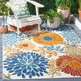 thumbnail image 1 of SAFAVIEH Cabana Garnet Tapis Floral Extérieur, 1 of 9