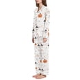 thumbnail image 2 of FORMRS Womens Pajama Set Long Sleeve Top and Pants with Pockets Soft Comfy Lounge Sleepwear, Sizes S-2XL, Ghost Design, 2 of 7