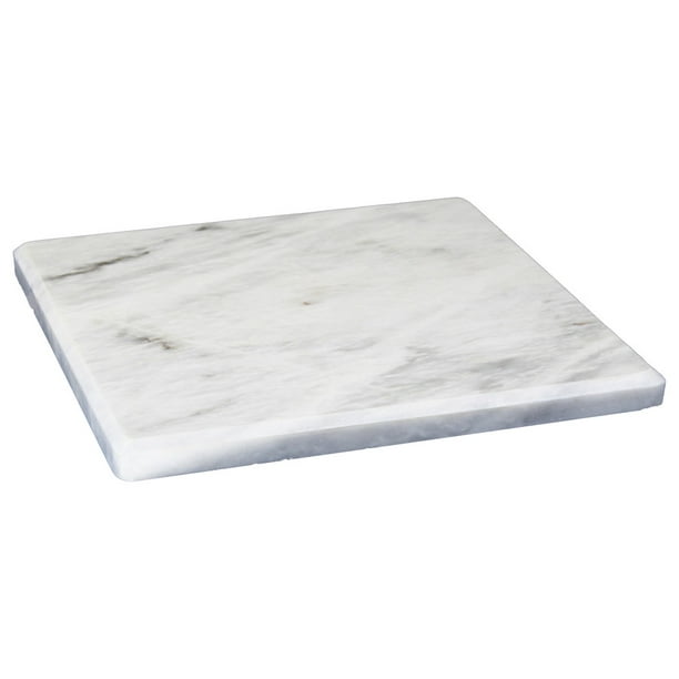 Natural Geo Decorative White Square Marble Kitchen Cutting Board