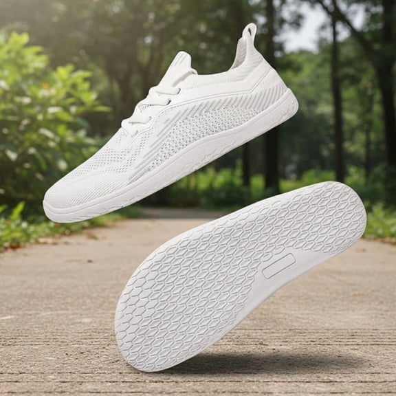 ZROVA Minimalist Solid Color Athletic Shoes for Men Women, Lightweight Breathable Sneakers for Running, Fitness, Outdoor Sports & Hiking