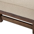 thumbnail image 4 of GDF Studio Modern Upholstered Cocktail Ottoman Bench with Boucle Cushion Top, Light Brown, 4 of 9
