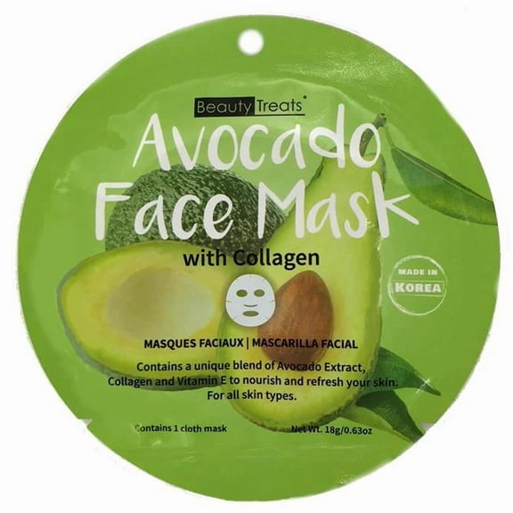 Beauty Treats 2315288 Treats Avocado Face Mask - Pack of 12