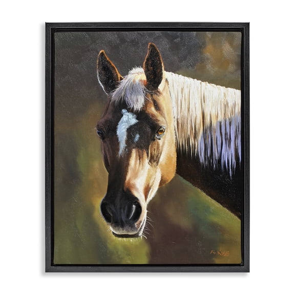 Stupell Industries French Country Black Floating Frame Canvas Art, 17 x 21, by Andrew Kiss