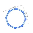 thumbnail image 2 of FONWILYO 4Pcs Octagonal Agility Rings Plastic Speed Circles for Football Basketball Soccer Training, 2 of 6