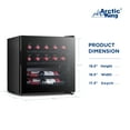 Arctic King 14Bottle Wine Cooler, Full Glass Door, ARW14B0ABB