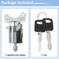 thumbnail image 4 of Cilindro de bloqueo de encendido Unique Bargains No.F1AZ11582A/F1AZ11582B para Ford E-150 E-250 E-350 1992-1995 para Lincoln para Continental 93-95 con 2 llaves, 4 of 4