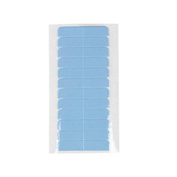 Seitruly 12 Uds pestañas cinta de extensión de cabello adhesivo de doble cara cintas de peluca frontal de encaje Cuidado del cabello pestaña azul1*4cm*12P Seitruly CE011469-01B
