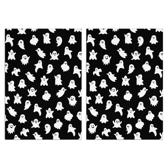 Spooky Season Kitchen Towels Set of 2, 18x26 Inches Absorbent Hand Towels & Dish Towels, Halloween Themed Tea Towels for Witchy Home Decor