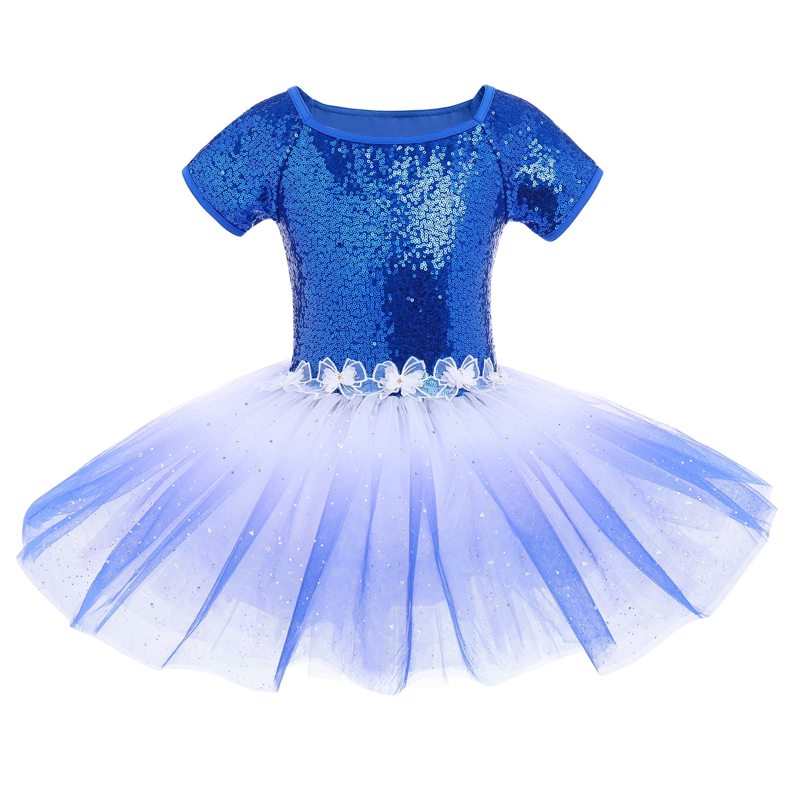 FYMNSI Ballet Leotard for Girls Toddler Kids Dance Dress Shiny Sequin