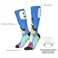 thumbnail image 4 of Masiiu Bluey Print Adult Crew socks, Comfortable Novelty Colorful Patterned, Breathable, Stylish Colorblock for Men Women, 4 of 6
