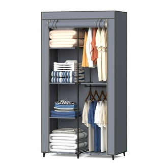 FCH Heavy Duty Portable Closet, Large Wardrobe with Clothes Cover