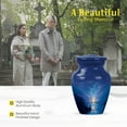 thumbnail image 3 of MUKTIVE Fishing Urns for Adult Female & Male Ashes, Keepsake Blue Cremation Urns for Human Ashes Adult Man, Miniature Funeral Urn for Loved Ones, 3 Inch, 3 of 7