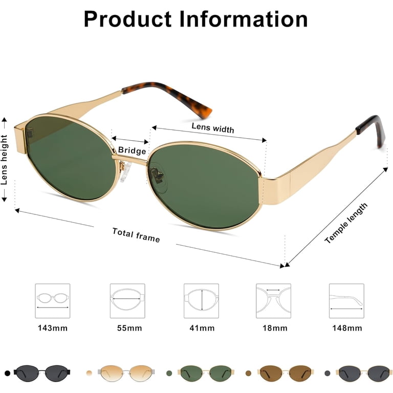 Retro Oval Sunglasses for Women Men Trendy Sun Glasses  display picture 1