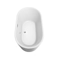 thumbnail image 5 of Wyndham Collection  Carissa 60-inch White Freestanding Soaking Bathtub, 5 of 8