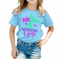 thumbnail image 1 of TZEWGL Chemise Décontractée pour Fille Garçon Mignonne à Imprimé Graphique Col Rond Manches Courtes Vêtements pour Infnants Taille 6-7T, 1 of 4