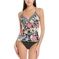 thumbnail image 2 of Jessica Simpson MANDARIN MULTI Tropical Punch Cross-Back Tankini Top, US Small, 2 of 3
