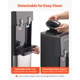 thumbnail image 5 of KFFKFF Top Loading Water Cooler Dispenser, Hot and Cold Water Dispenser for 3 or 5 Gallon Bottles, Durable Stainless Steel Design with Child Safety Lock, Suitable for Homes, Kitchens, Offices, Black, 5 of 9
