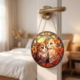 thumbnail image 3 of Cute Cat Acrylic Suncatcher for Window Hanging, Stained Glass Window Hanging Sun Catcher with Chain, Colorful Decorative Ornaments for Home Window Art Decor, 3 of 6