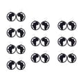 thumbnail image 1 of 20Pcs Pendientes De étnicos De Cuelgan Pendientes De Gota Tribales Con Ganchos De Metal Y Gancho - Negro jinwen Pendientes colgantes de madera, 1 of 8